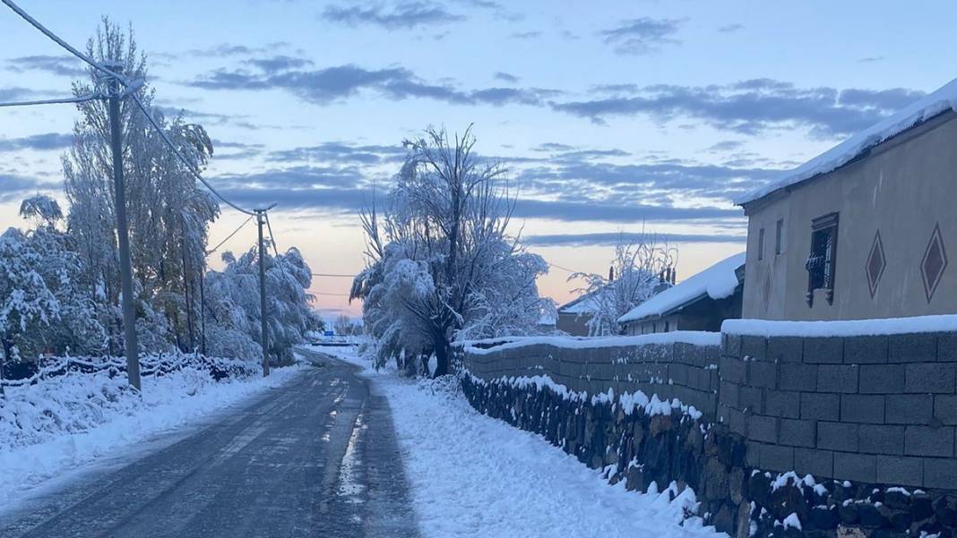 Doğu Anadolu beyaz örtüyle kaplandı: Manzarası Nuri Bilge Ceylan filmlerini aratmadı 2